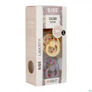 Bibs 2 Fopspeen Duo Liberty garden Strawber.pale 2
