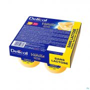 Delical Creme Dessert Hp-Hc Z/lact.vanille 4X125G - Detail 1