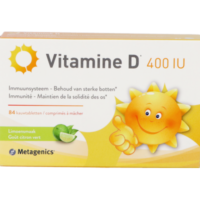 Vitamine D 400ie Metagenics Kauwtabl 84