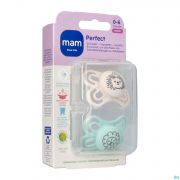 Mam Perfect Fopspeen Silicone Pure 0-6m Uni 2