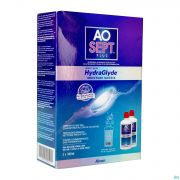 Aosept Plus Hydraglyde 2 X 360 Ml + 2 Etuis