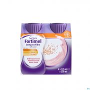 Fortimel Compact Fiber 2.4kcal Aardbei 4x125ml