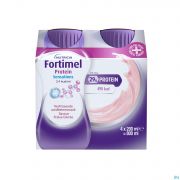 Fortimel Protein 2.4Kcal Verfriss Aardbei 4X200Ml