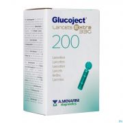 Glucoject l.extra 33g Lancetten 200