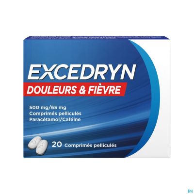 EXCEDRYN DOLOR  20 COMP 500 MG/65 MG NF