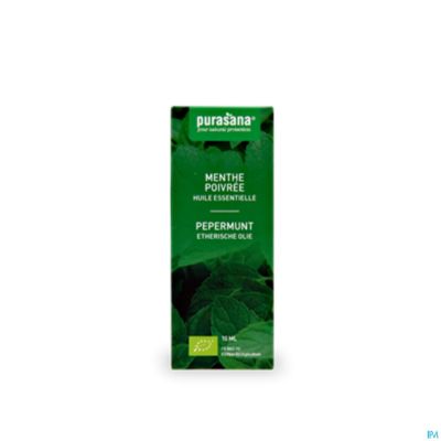 Purasana Essentielle Huile Menthe Poivree 10ml