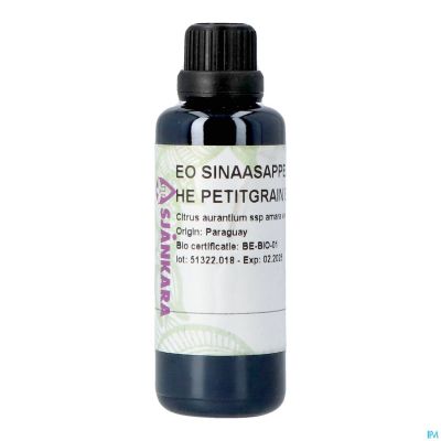 Sjankara Petitgrain Bigarade Huile Ess. Bio 50ml