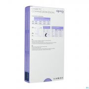 Sigvaris Diabetic Homme Chaussette S Long Blanc - Vue détail 1