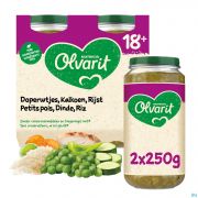 Olvarit Petit Pois Dinde Risotto 2x250g 18m01