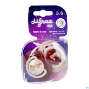 Difrax Dynamic Sucette Day And Night Assortiment 3-6 Mois (2)