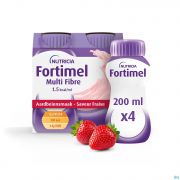 Fortimel Multifiber 1.5kcal aardbei 4x200ml