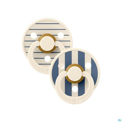 Bibs 2 Sucette Anatomic Studio Duo Pin Steel Blue