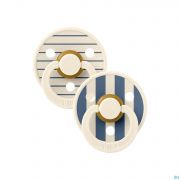 Bibs 1 Fopspeen Studio Duo Pin Steel Blue