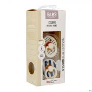 Bibs 1 Sucette Anatomic Studio Duo Pin Steel Blue