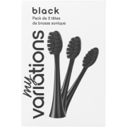 Myvariations Tetes Brosse Onyx Noir Pack (3)