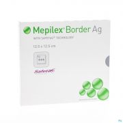 Mepilex Ag Pansement Steril 12,5x12,5cm 5 287121