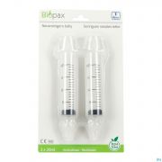 Biopax Seringue Nasale Bébé 4 M+ 2 X 20 Ml + 2 Embouts