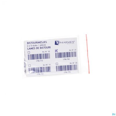 Scalpel S.m Mesjes N/st N21 10
