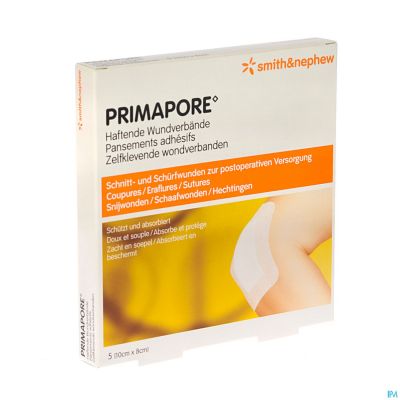 Primapore S&n Verb Post-op 10cmx 8cm 5 66030263