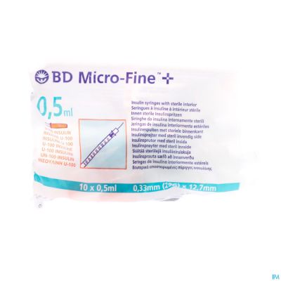 Bd Microfine+ Ins.spuit 0,5ml 29g 12,7mm 10 324824