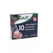 Biogaze Compresse Impregnee 5 X 5 Cm (10) - Vue détail 1
