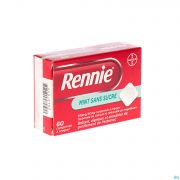 Bayer Rennie 60 Comprimes Sans Sucre Menthe - Vue détail 1