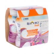 Resource Fruit Framboos-Cassis 4X200Ml 12104102 - Detail 1