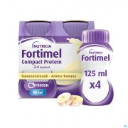 Nutricia Fortimel Compact Protein 2.4Kcal Banaan 4X125Ml