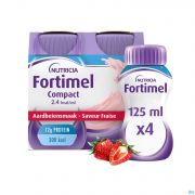 Fortimel Compact 2.4 Kcal Arôme Fraise 4 X 125 ml
