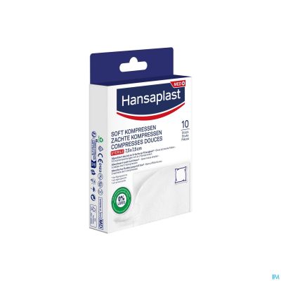 Hansaplast Soft Compress 7,5cmx7,5cm 10