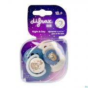 Difrax Dynamic Fopspeen Day&night Assorti 18m+ 2
