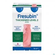 Fresubin Thickened Level 2 Drink Fraise 4 X 200 ml