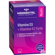Mannavital vitamine d3 + k2 forte v-caps 90