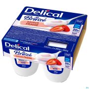 Delical Le Brassé Fraise 4 X 200 g