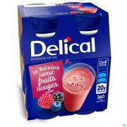 Delical Hphc 360 Fruits Rouges 4 X 200 ml