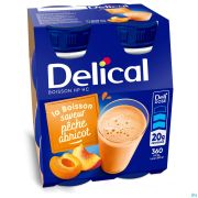 Delical Hphc 360 Peche Abricot 4 X 200 ml