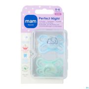 Mam Perfect Night Fopspeen Silic.pure 0-6m Blue 2