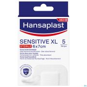 Hansaplast Sensitive Xl 6 Cm X 7 Cm (5)
