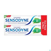 Sensodyne Fresh Mint Dentifrice Tube 2 X 75 ml