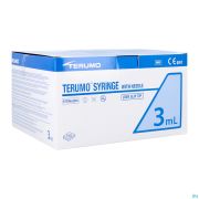 Terumo Seringue 3 ml Aiguilles 21 g 5/8 0,8 X 16 Mm Stérile (100)