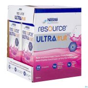 Resource Ultra Fruit Rode Vruchten 4X200Ml