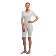 Suprima Body Manche Courte Zip Jambe Blanc L