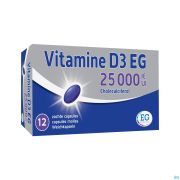 Vitamine D3 EG 25000 Ie Zachte Caps 12