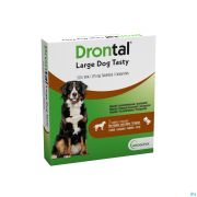 Drontal Large Dog Tasty 525/504/175mg Comp 1x2