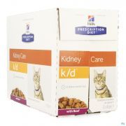 Hills Pet Nutrition Hills Prescription Diet Feline K/d Boeuf 12 X 85 g - Vue détail 1