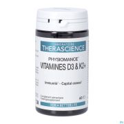 Vitamines D3 & K2+ Caps 60 Physiomance Phy433