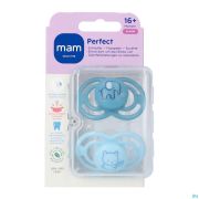 Mam Perfect Sucette Silicone 16m+ Bleu 2