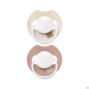 Difrax Dynamic Fopspeen 18m+ Prime Glow Ivory/bl.2