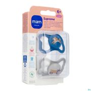 Mam Supreme Fopspeen Silicone 6-16m Blue 2