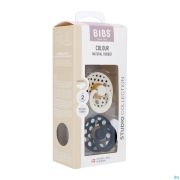 Bibs 2 Fopspeen Anatomic Studio Duo Polka Bl/ivory